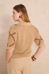 PERCY SHORT-SLEEVED COTTON SWEATER