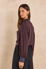 MARIELLE CHECKERED BLOUSE