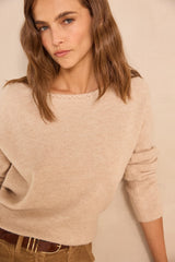ALESIO NATURAL BLENDED WOOL SWEATER