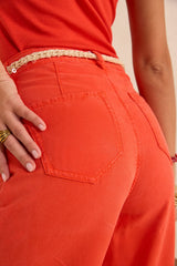 SANDY GERANIUM WIDE TROUSERS