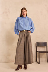 TATIANA EXTRA LARGE PRINCE OF WALES PRINTED TROUSERS
