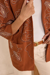VIRGINIA EMBROIDERED COTTON JACKET