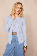 PAPRIKA BIS LIGHT BLUE SHORT SLEEVE SWEATER