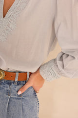 MAISSA EMBROIDERED COTTON BLOUSE