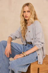 BILL GLACIER SHORT-SLEEVED CASHMERE SWEATER