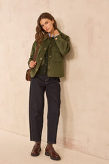 CLEA SAGE LONG SLEEVE WOOL BLEND JACKET