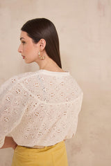 DIANE EMBROIDERED BLOUSE
