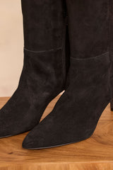 OXANA SUEDE HEELED BOOTS
