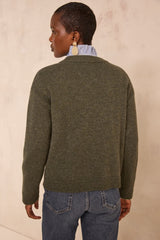 ALVIN SAGE WOOL BLEND CARDIGAN