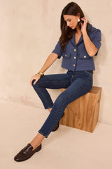 VALENCE COTTON BLEND TWEED BLAZER