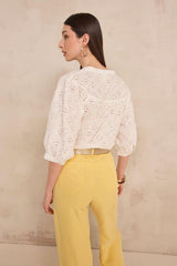 DIANE EMBROIDERED BLOUSE