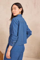 DORA LONG-SLEEVE COTTON BLOUSE