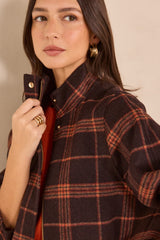FELICITY MIXED WOOL TARTAN JACKET