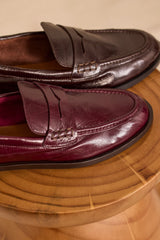 ORNELLA CHOCOLATE LEATHER MOCASSIN