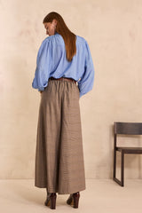 TATIANA EXTRA LARGE PRINCE OF WALES PRINTED TROUSERS