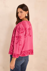 VALMA EMBROIDERED COTTON JACKET
