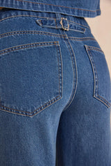 ROMY WIDE CROPPED COTTON TROUSERS