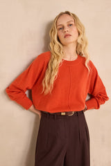 ARY PUMPKIN CASHMERE SWEATER