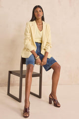 DELYA LEMON COTTON T-SHIRT