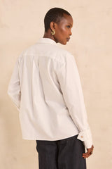 MAXIME WHITE COTTON BLOUSE