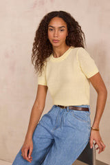 PATRIZIA SHORT SLEEVE SWEATER