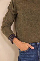 ARISTIDE KHAKI CASHMERE SWEATER
