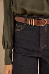 SHELBY DARK RINSE WIDE JEANS