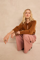 ALIX CINNAMON WOOL SWEATER