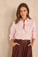 MARIA LONG-SLEEVE COTTON SHIRT