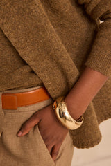 ANTHEA DUCK MIXED WOOL SLEEVELESS CARDIGAN