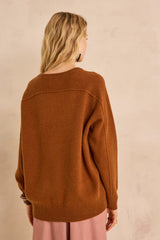ALIX CINNAMON WOOL SWEATER