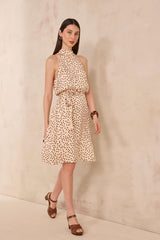 BALRINA SHORT FLUID POLKA DOT DRESS