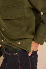 CLEA SAGE LONG SLEEVE WOOL BLEND JACKET