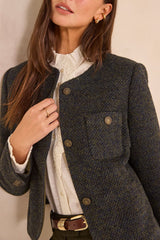 PIA MIXED WOOL JACKET