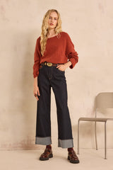 SCOTTY STRAIGHT CROPPED JEANS