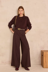 TOPAZE BURGUNDY LONG SLEEVE T-SHIRT