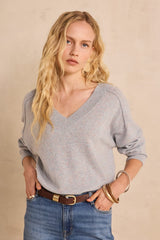 BARY GLACIER V-NECK CASHMERE SWEATER