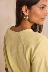 LIGHT LEMON HEMP AND COTTON T-SHIRT