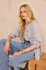BILLY GLACIER CASHMERE CARDIGAN
