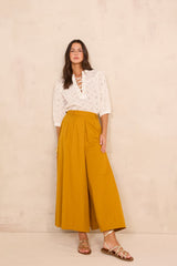 TATIANA MORDORE EXTRA LARGE COTTON TROUSERS