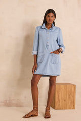 BLAKE STRAIGHT DENIM DRESS