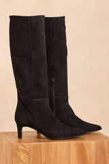 OXANA SUEDE HEELED BOOTS