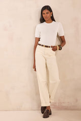 AGATHE LOOSE COTTON MIX JEAN