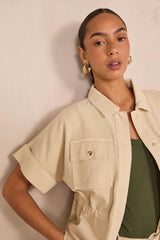 VITA NATURAL SHORT SLEEVE COTTON JACKET