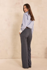 LAYLA HIGH-WAISTED PRINCE OF WALES SUIT TROUSERS