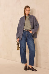 BRADLEY ALMOND CASHMERE SWEATER