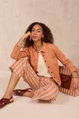 DIXIE LONG-SLEEVE COTTON BLOUSE