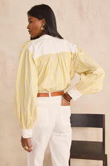 DOUGLAS STRIPED LONG SLEEVE BLOUSE