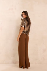 TOBIAS SATIN WIDE TROUSERS