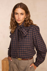 DENISE CHECKERED BLOUSE